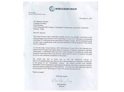 World Bank Certificate